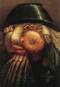 Giuseppe Arcimboldo Vegetables in a Bowl or The Vegetable Gardener Norge oil painting reproduction